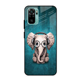 Adorable Baby Elephant Mi Redmi Note 10 Glass Cases & Covers Online
