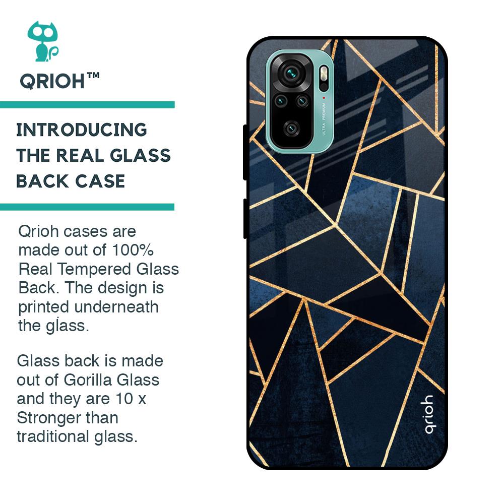 Abstract Tiles Glass case for Redmi Note 10