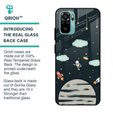 Astronaut Dream Glass Case For Mi Redmi Note 10