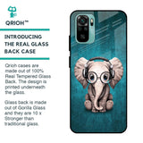 Adorable Baby Elephant Glass Case For Mi Redmi Note 10