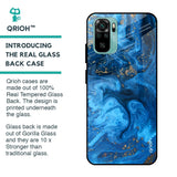 Gold Sprinkle Glass case for Redmi Note 10