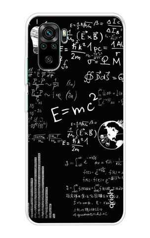 Equation Doodle Redmi Note 10 Back Cover