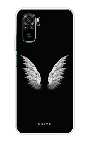 White Angel Wings Redmi Note 10 Back Cover