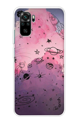 Space Doodles Art Redmi Note 10 Back Cover