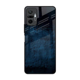 Dark Blue Grunge Redmi Note 10 Pro Glass Back Cover Online