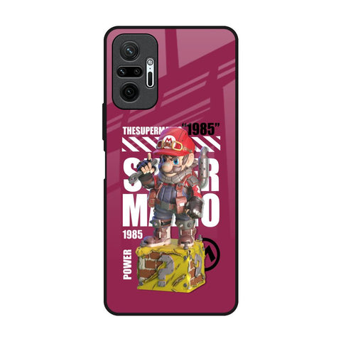Gangster Hero Redmi Note 10 Pro Glass Back Cover Online