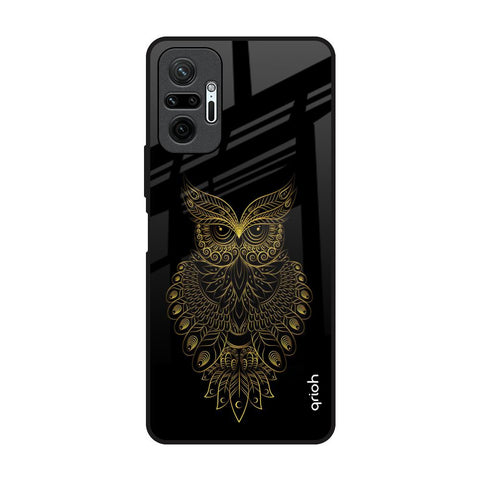 Golden Owl Redmi Note 10 Pro Glass Back Cover Online