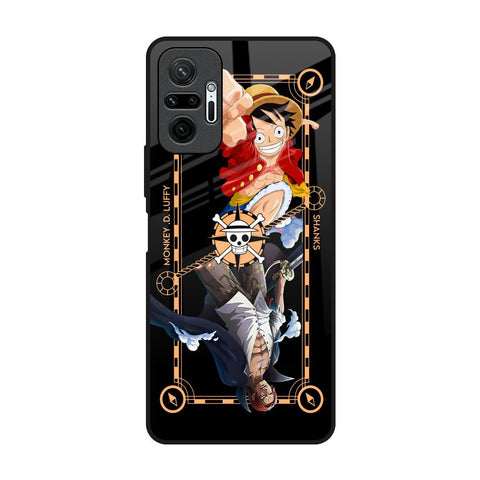 Shanks & Luffy Redmi Note 10 Pro Glass Back Cover Online