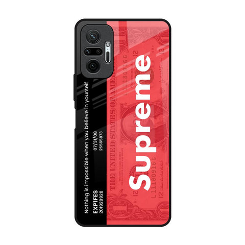 Supreme Ticket Redmi Note 10 Pro Glass Back Cover Online