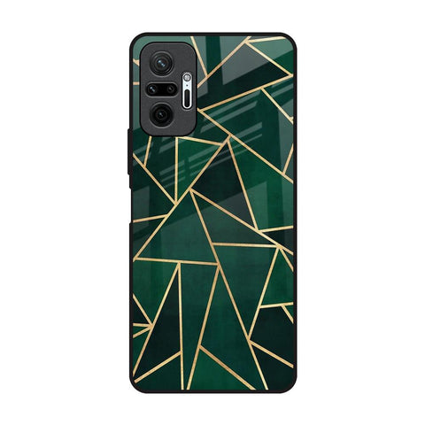 Abstract Green Redmi Note 10 Pro Glass Back Cover Online