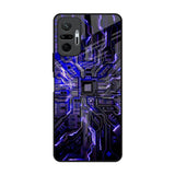 Techno Color Pattern Redmi Note 10 Pro Glass Back Cover Online