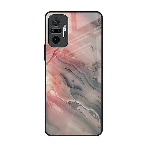 Pink And Grey Marble Redmi Note 10 Pro Glass Back Cover Online