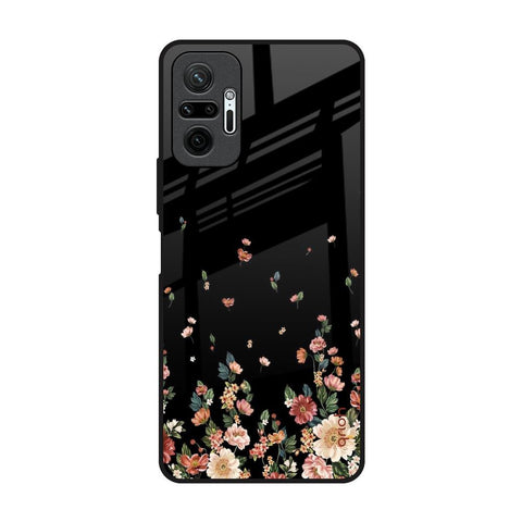 Floating Floral Print Redmi Note 10 Pro Glass Back Cover Online