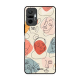 Abstract Faces Redmi Note 10 Pro Glass Back Cover Online