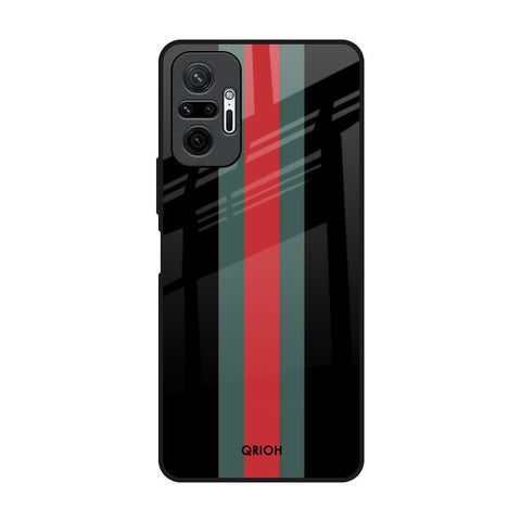 Vertical Stripes Redmi Note 10 Pro Glass Back Cover Online