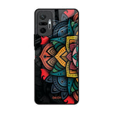 Retro Gorgeous Flower Redmi Note 10 Pro Glass Back Cover Online