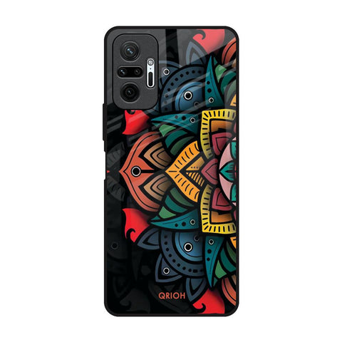 Retro Gorgeous Flower Redmi Note 10 Pro Glass Back Cover Online