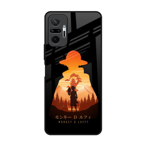 Luffy One Piece Redmi Note 10 Pro Glass Back Cover Online