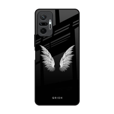 White Angel Wings Redmi Note 10 Pro Glass Back Cover Online