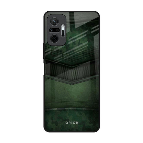 Green Leather Redmi Note 10 Pro Glass Back Cover Online