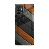 Tri Color Wood Redmi Note 10 Pro Glass Back Cover Online