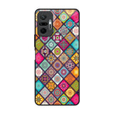 Multicolor Mandala Redmi Note 10 Pro Glass Back Cover Online