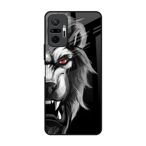 Wild Lion Redmi Note 10 Pro Glass Back Cover Online