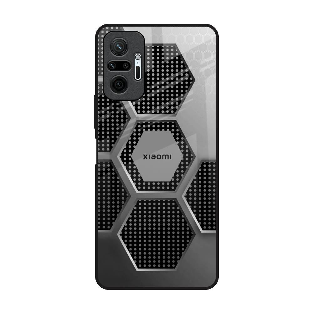 Hexagon Style Redmi Note 10 Pro Glass Back Cover Online