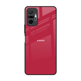 Solo Maroon Redmi Note 10 Pro Glass Back Cover Online