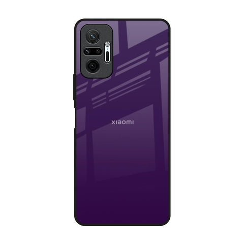 Dark Purple Redmi Note 10 Pro Glass Back Cover Online