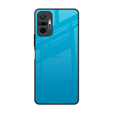 Blue Aqua Redmi Note 10 Pro Glass Back Cover Online
