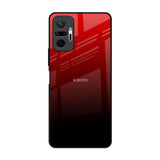 Maroon Faded Redmi Note 10 Pro Glass Back Cover Online