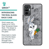 Cute Baby Bunny Glass Case for Redmi Note 10 Pro