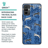 Blue Cheetah Glass Case for Redmi Note 10 Pro