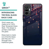 Falling Stars Glass Case For Redmi Note 10 Pro