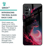 Moon Wolf Glass Case for Redmi Note 10 Pro