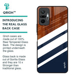 Bold Stripes Glass Case for Redmi Note 10 Pro