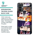Anime Eyes Glass Case for Redmi Note 10 Pro
