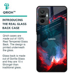 Brush Art Glass Case For Redmi Note 10 Pro