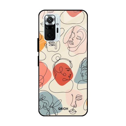Abstract Faces Mi Redmi Note 10 Pro Glass Cases & Covers Online