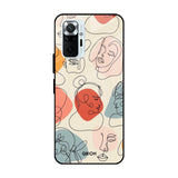 Abstract Faces Mi Redmi Note 10 Pro Glass Cases & Covers Online