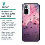 Space Doodles Glass Case for Redmi Note 10 Pro