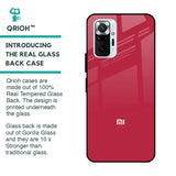 Solo Maroon Glass case for Redmi Note 10 Pro