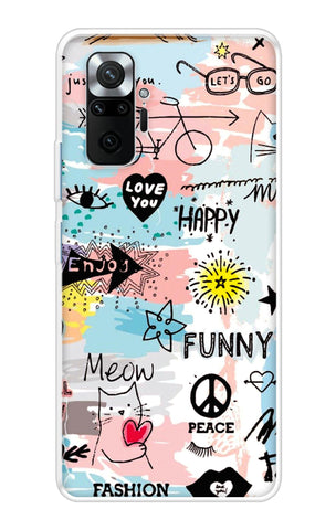 Happy Doodle Redmi Note 10 Pro Back Cover