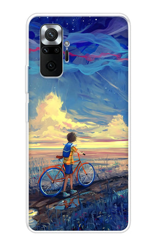 Riding Bicycle to Dreamland Redmi Note 10 Pro Back Cover