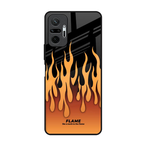 Fire Flame Redmi Note 10 Pro Max Glass Back Cover Online