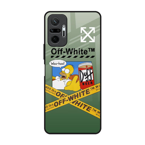 Duff Beer Redmi Note 10 Pro Max Glass Back Cover Online