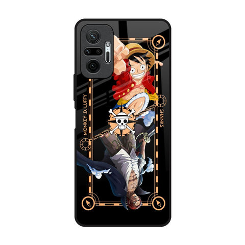 Shanks & Luffy Redmi Note 10 Pro Max Glass Back Cover Online