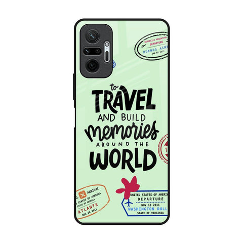 Travel Stamps Redmi Note 10 Pro Max Glass Back Cover Online