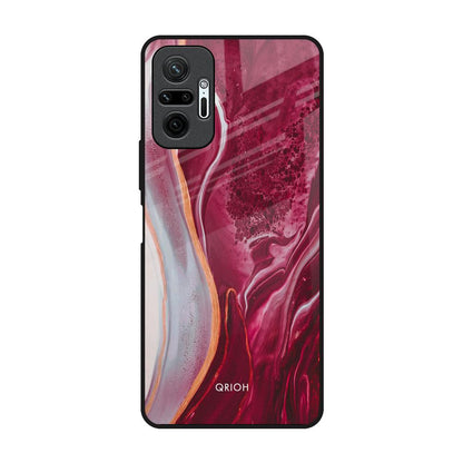 Crimson Ruby Redmi Note 10 Pro Max Glass Back Cover Online